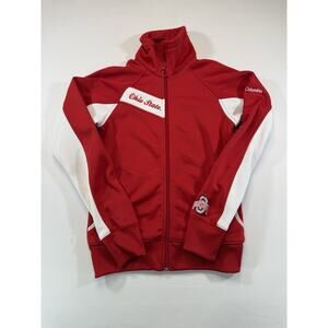Columbia Ohio State Buckeyes Jacket Women’s L Red Full-Zip Long Sleeve